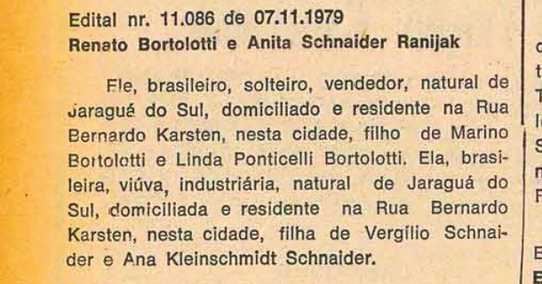 Proclamas de Renato e Anita