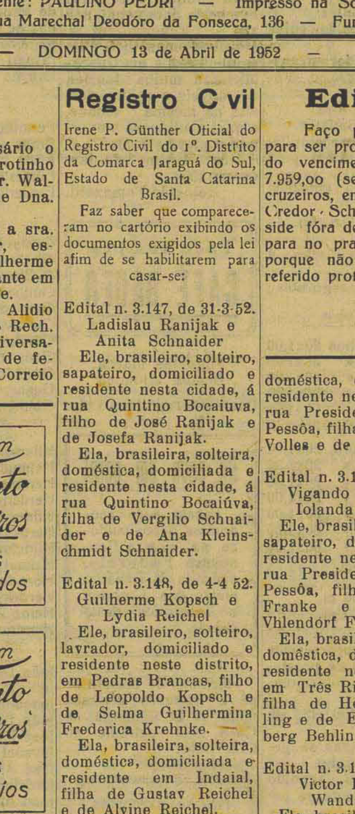 Proclamas de Ladislau e Anita